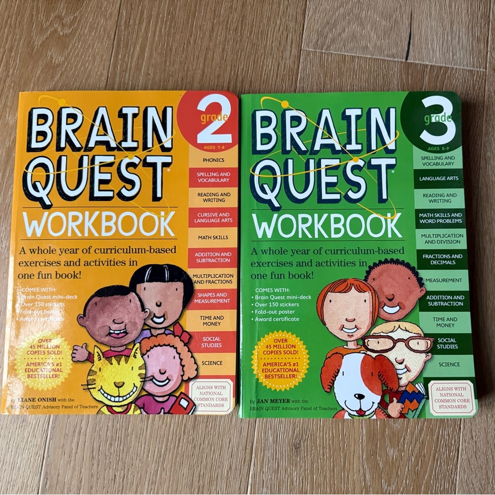 Brainquest Workbooks- Grades 2 & 3 (previously used)